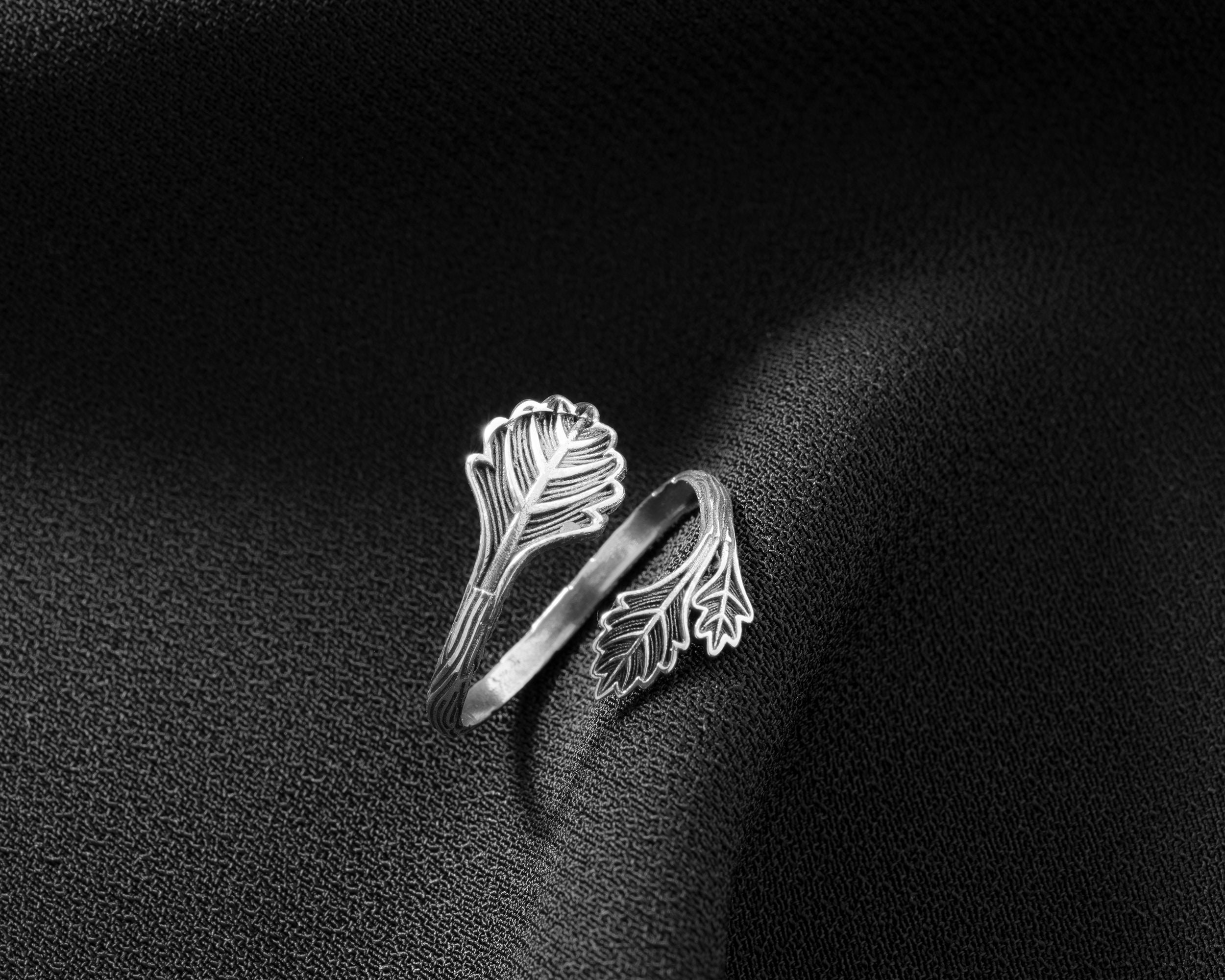 925 Sterling Silver Leaf Rings I Rings for Women Engagement I Etsy