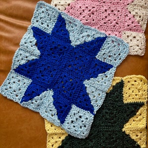Star Quilt Block Crochet Pattern