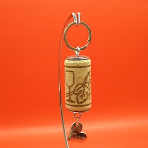 Wine Cork Keychain