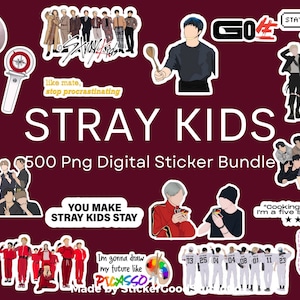 DraggmePartty 50Pcs/Set Kpop Stray Kids Stickers Album Sticker Oddinary  Waterproof Stickers 