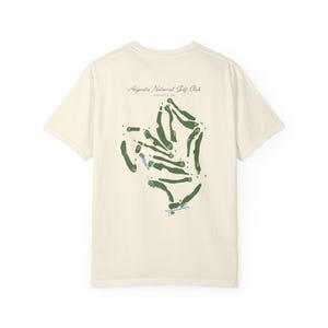 Augusta National Golf Course Map Tee - Comfort Colors Masters Shirt