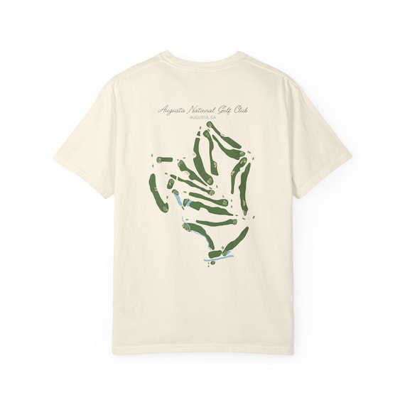 Augusta National Golf Course Map Tee, Masters Golf Shirt, Golf