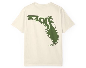 Camiseta de golf de Florida / Camiseta de golf del estado / Colores cómodos / Regalo de golf