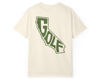 Camiseta de golf de California / Camiseta de golf del estado / Colores cómodos / Regalo de golf