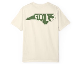 Camiseta de golf de Carolina del Norte / Camiseta de golf del estado / Colores cómodos / Regalo de golf