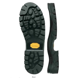 Vibram #1375 Bifida Black Replacement Full Soles For Shoe Repair Shoemaking