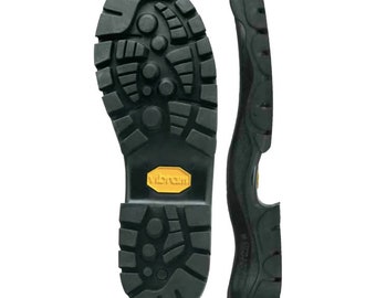 Vibram #1375 Bifida Black Replacement Full Soles For Shoe Repair Shoemaking