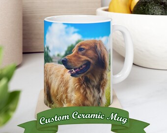 Taza de cerámica hecha a mano: Diseño personalizado personalizado / Regalo de cerámica único con ilustraciones personalizables / Taza personalizada para amantes del café o el té