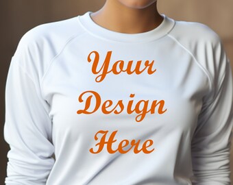 Paquete de maquetas de cuello redondo para mujer listas para el otoño: acogedoras maquetas de temporada para su tienda