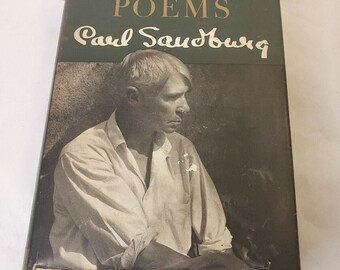 Signed Carl Sandburg Complete Poems 1950 Harcourt Brace NY First Edition