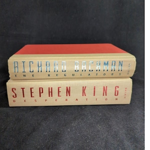 Stephen King Desperation, Richard Bachman The Regulators HC 1st Edition NO Dust Jacket