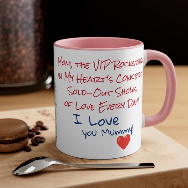Mama, VIP Rockstar 11 Unzen Becher. Ausverkaufte Liebesshows täglich! Feiern Sie sie mit dieser stilvollen Tasse. Perfektes Geschenk für den Rockstar in deinem Leben!