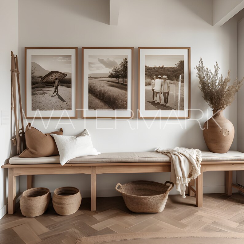 8 Boho Style Entryway Mockup Wall Art Mockup Bundle Picture Etsy