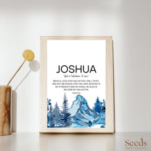 Name Meaning Sign, Name Meaning Print, Name Meaning Art, Name Meaning Gift, Nature Name Meaning, Custom Name Meaning Printable, Boy Name Art