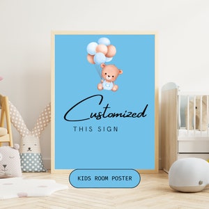 Customizable Scripture Sign | Nursery Wall Art | Signs for Home | Custom Bible Verse | Christian Signs | Home Decor Sign| Baby Boy Blue