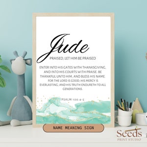 Name Meaning Sign, Baby Name Sign, Name Meaning Print, Name Meaning Art, Name Meaning Gift, Custom Name Meaning Printable, Boy Name Art