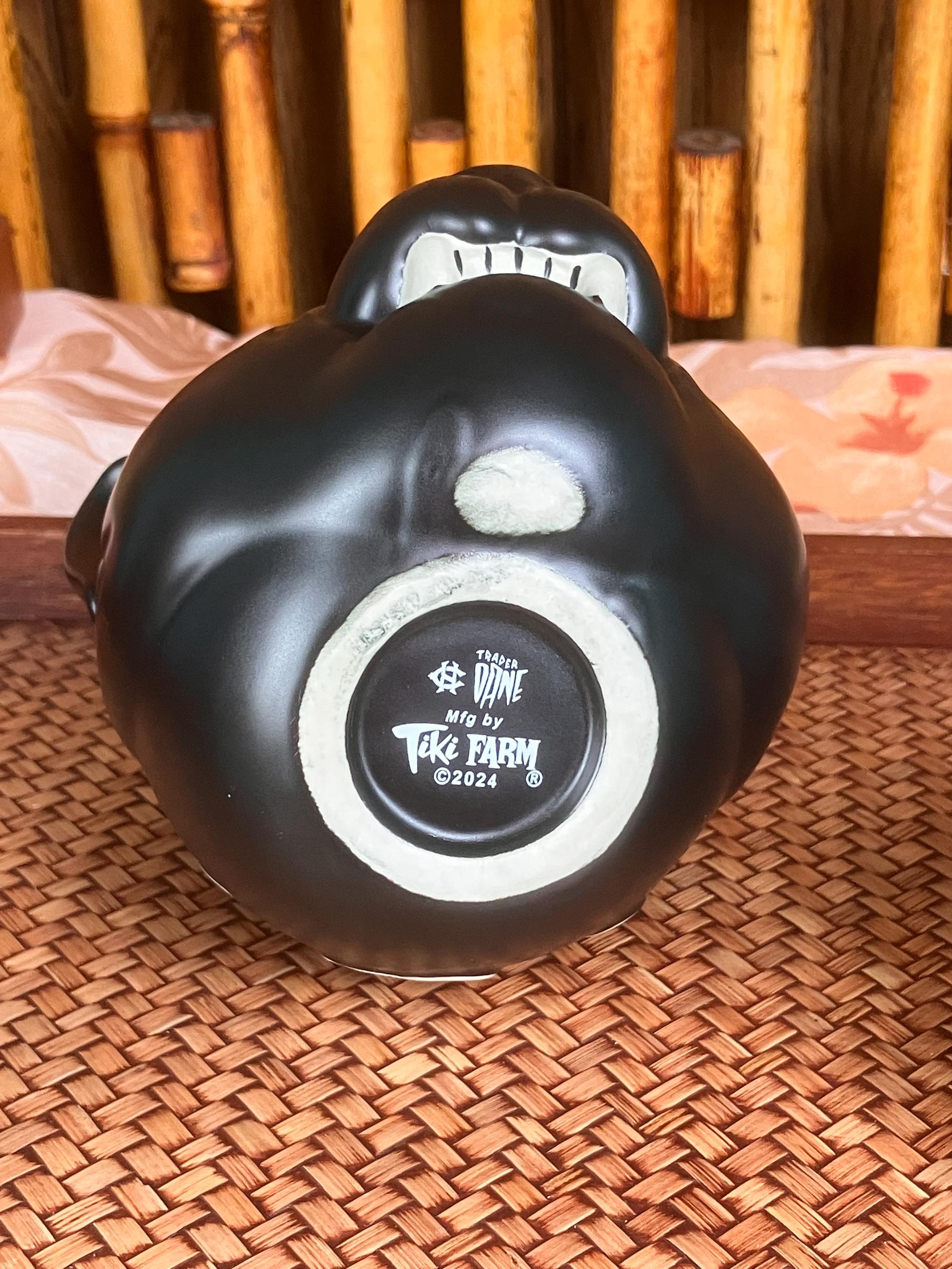 Sex Panther Tiki Mug Lou Lou's Tiki Farm Trader Dane Black Glaze