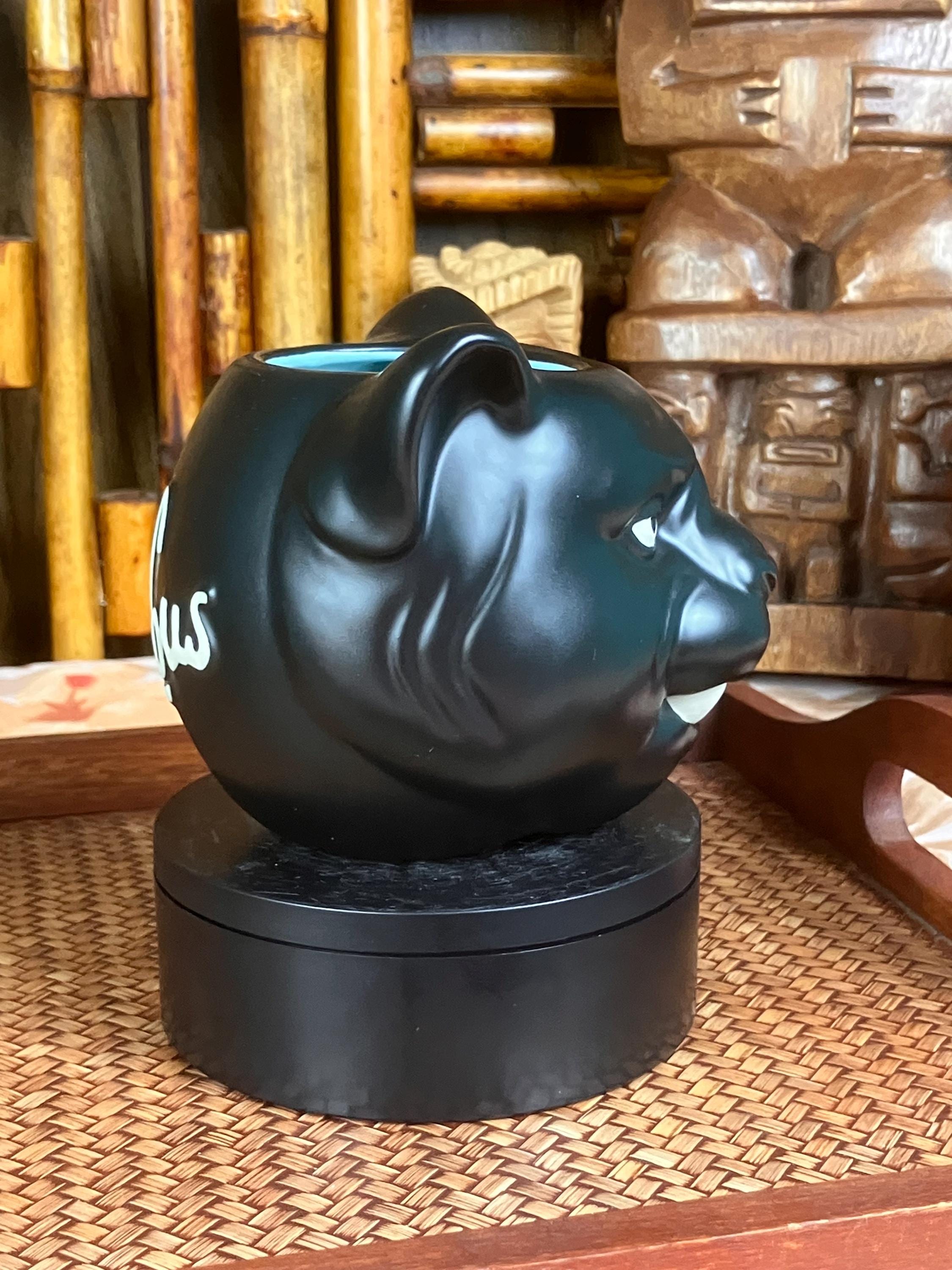 Sex Panther Tiki Mug Lou Lou's Tiki Farm Trader Dane Black Glaze