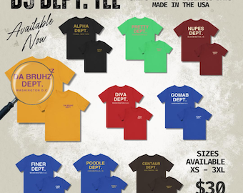 D9 Greeks "Gallery Dept." Inspired T-Shirt - Alphas, AKA, Kappas, Ques, Deltas, Sigmas, Zetas, SGRho, and Iotas