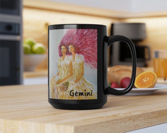 Gemini Mug, Gemini Gift, Astrology Mug, Zodiac Mug, Gemini Birthday Gift, Zodiac Gift for Gemini, Gift for Her, Mug