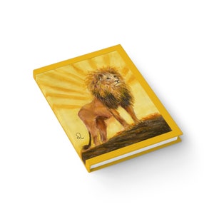 Leo Journal with Original Art, Horoscope Gift for Leo Season, Illustrated Zodiac Notebook, Gift for Her, Gift for Him