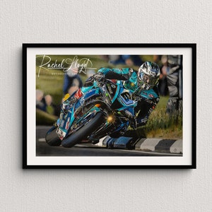 Michael Dunlop &quot;25 x TT Winner 2023&quot; Limited Edition Fine Art Motorsport Giclée Print || Isle of Man TT, Motorsport Art, Dunlop