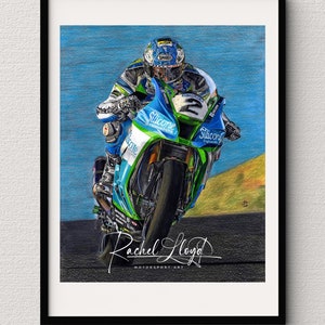 Dean Harrison “Senior TT Winner 2019 ” Limited Edition Fine Art Motorsport Gicleé Print.