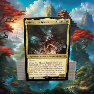 MTG Commander Deck EDH Deck Niv-Mizzet Reborn 100 Magic Cards Custom Deck Multicolor 5 Color