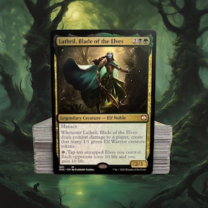 MTG Commander Deck EDH Deck Lathril, Blade of the Elves 100 Magic Cards Custom Deck Elves Elf Deck Golgari