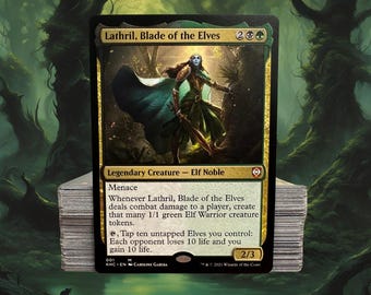 MTG Commander Deck EDH Deck Lathril, Blade of the Elves 100 Magic Cards Custom Deck Elves Elf Deck Golgari