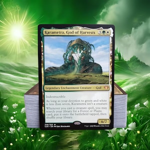 MTG Commander Deck EDH Deck Karametra, God of Harvests 100 Magic Cards Custom Deck Legendary God