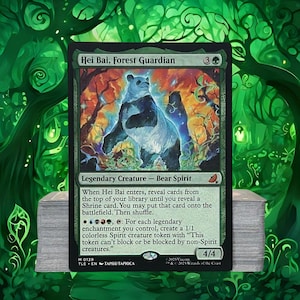 MTG Commander Deck EDH Deck Hei Bai, Forest Guardian 100 Magic Cards Custom Deck Shrines Enchantments 5 Color Avatar: The Last Airbender