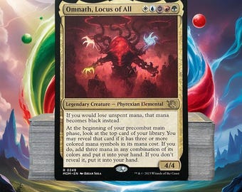 Omnath, Locus of All - Gold Cards Five Color Magic MTG Commander Deck - Etsy Omnath, Locus of All - Gold Cards Five Color Magic MTG Commander Deck - Etsy