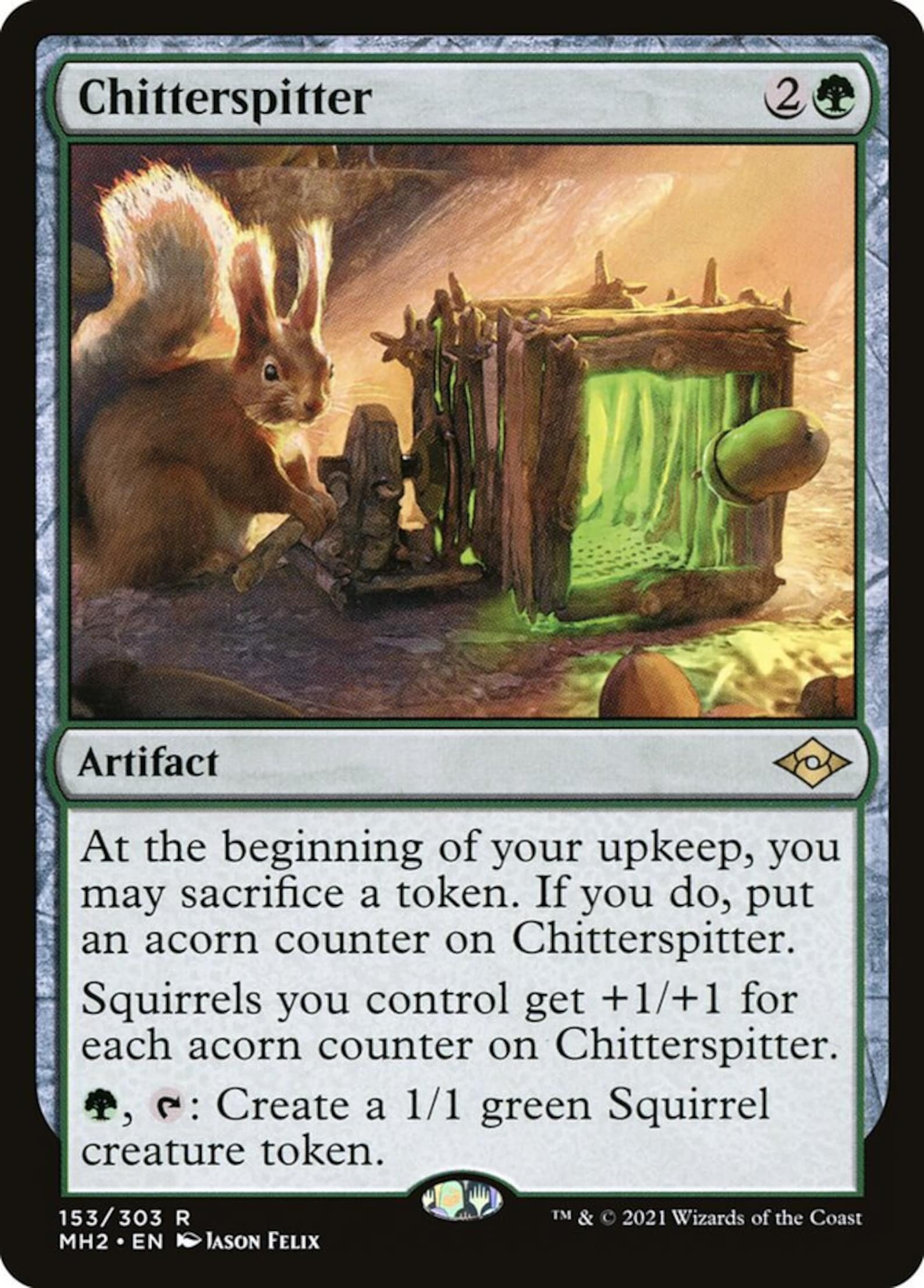 MTG Commander Deck EDH Deck Chatterfang Squirrel General 100 Etsy