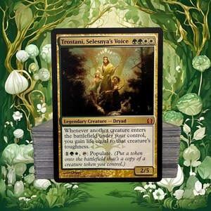Custom Commander Deck – Trostani, Selesnya&#39;s Voice – 100 Cards – Built with Authentic Magic Cards