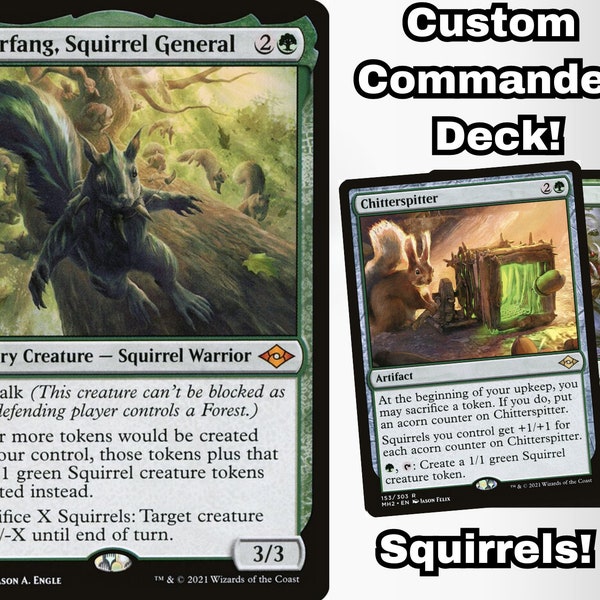 Squirrel Commander Deck Etsy