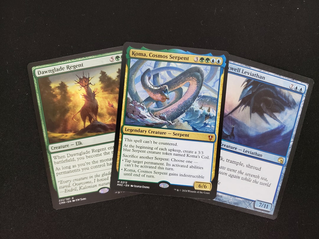 MTG Commander Deck EDH Deck Koma, Cosmos Serpent 100 Magic Cards Custom