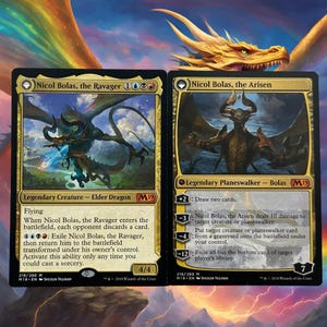 mtg nicol bolas planeswalker commander deck Magic NA The Gathering: Hour of Devastation Destroy target creature or planeswalker Nicol Bolas, Dragon-God | Secret