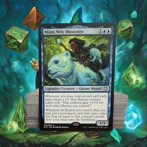 MTG Commander Deck EDH Deck Minn, Wily Illusionist 100 Magic Cards Custom Deck Blue Illusions