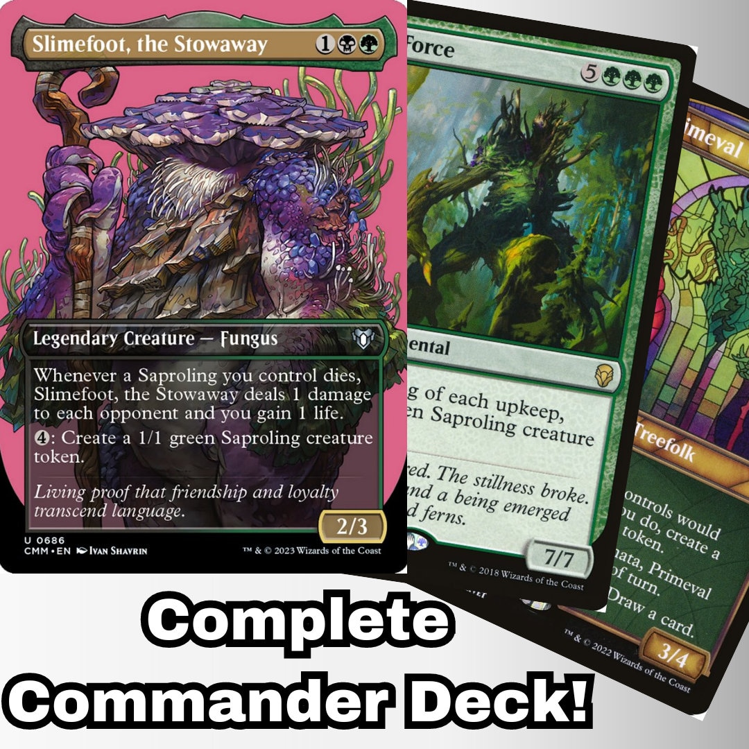 mtg 61 card deck MTG Commander EDH Deck Mikey & Don, Party Planners 100 Magic Cards Custom  Deck Teenage Mutant Ninja Turtles TMNT