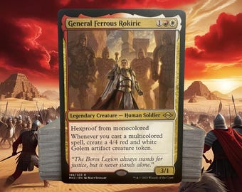 Mazo de comandante MTG Mazo EDH General Ferrous Rokiric 100 cartas de Magic Mazo personalizado Boros Golems Artefactos Multicolor