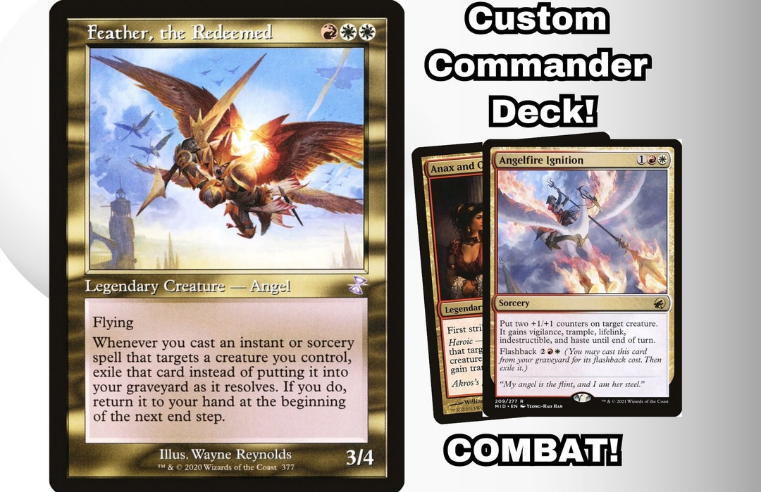 MTG Commander Deck EDH Deck Feather the Redeemed 100 Magic Etsy