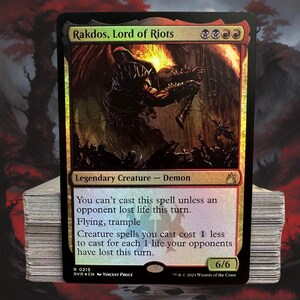 Rakdos, Lord of Riots Commander Deck MTG Custom Deck Magic the ...