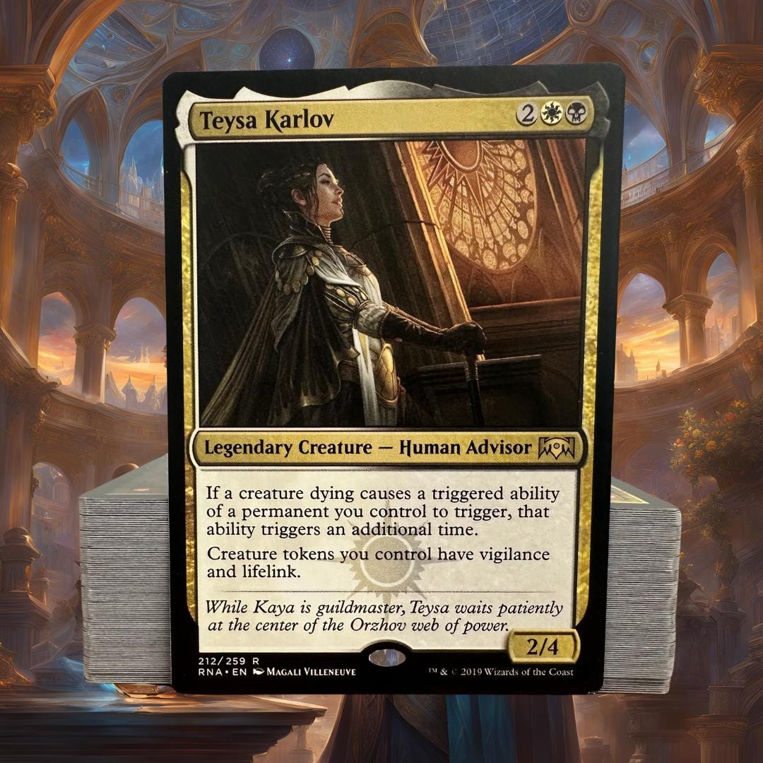 mtg teysa karlov commander deck Proxy Stitched Edge Playmats featuring popular Magic Commander MTG Deck Guide: Teysa