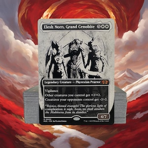 MTG Commander Deck EDH Deck Elesh Norn, Grand Cenobite 100 Magic Cards Custom Deck Tokens Mono White