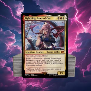 MTG Commander EDH Deck Lightning, Army of One 100 Magic Cards Custom Deck Boros Final Fantasy Combat