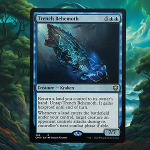 MTG Commander Deck EDH Deck Aesi, Tyrant of Gyre Strait 100 Magic Cards Custom Deck Lands Landfall Simic image 6