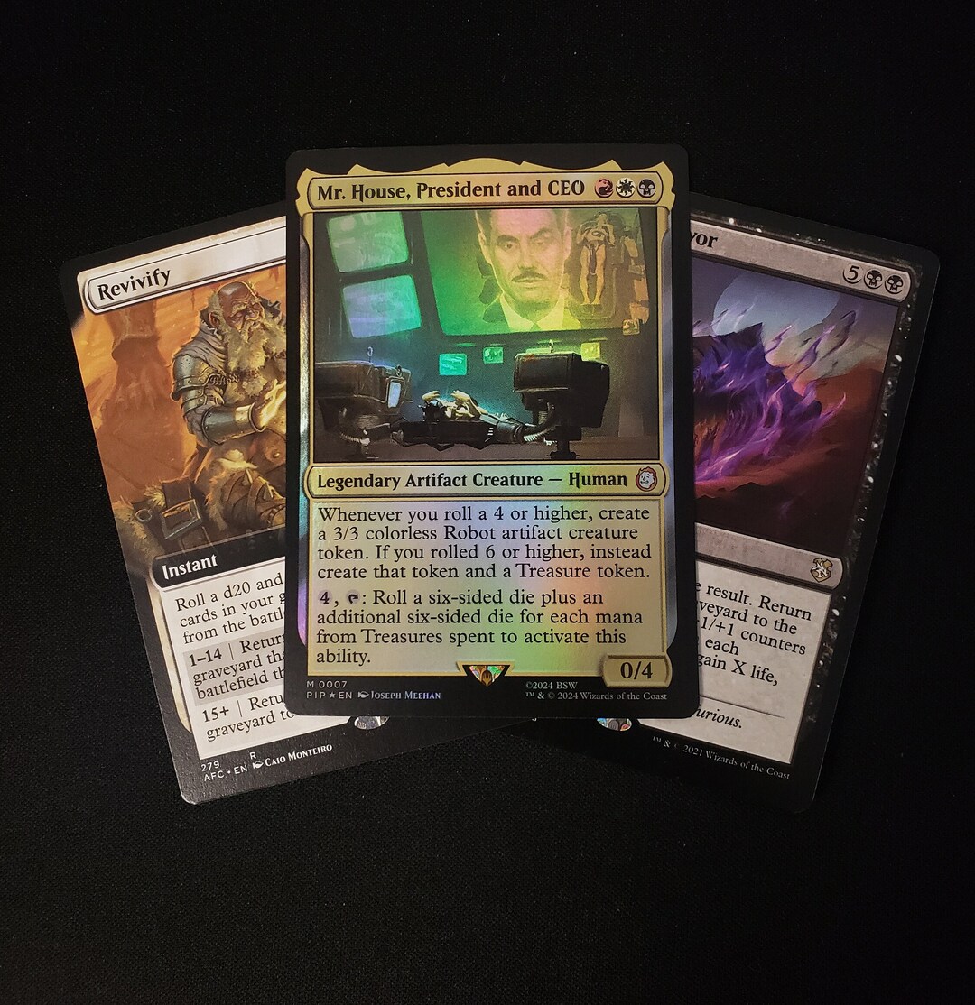 MTG Commander EDH Deck Mr. House, President and CEO 100 Magic Cards Custom Deck Dice Rolling