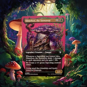 MTG Commander Deck EDH Deck Slimefoot, the Stowaway 100 Magic Cards Custom Deck Saprolings Fungus Tribal