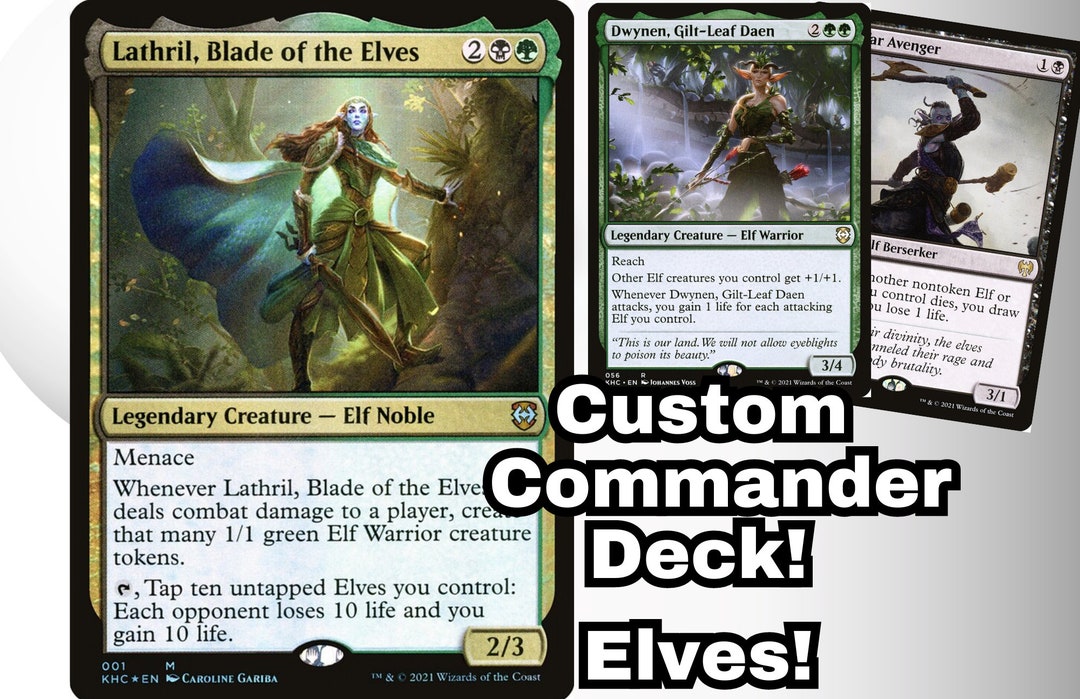 MTG Commander Deck EDH Deck Lathril, Blade of the Elves 100 Magic Cards